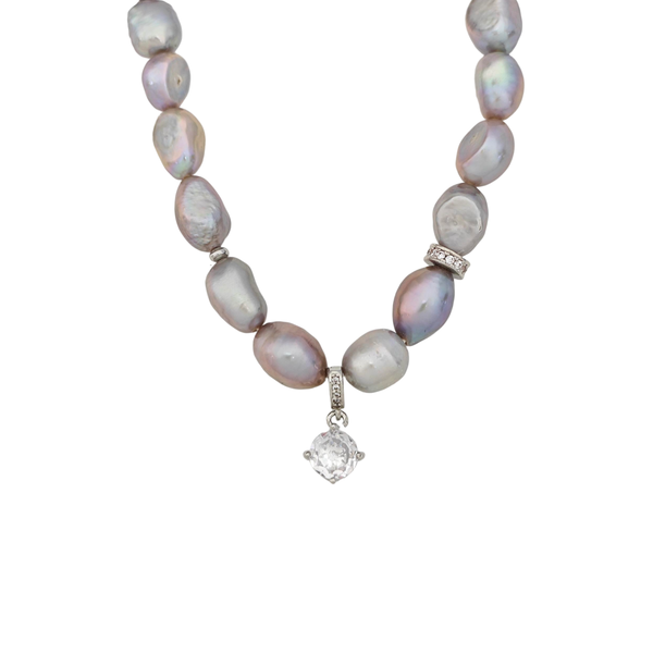 Pearl Blue Necklace