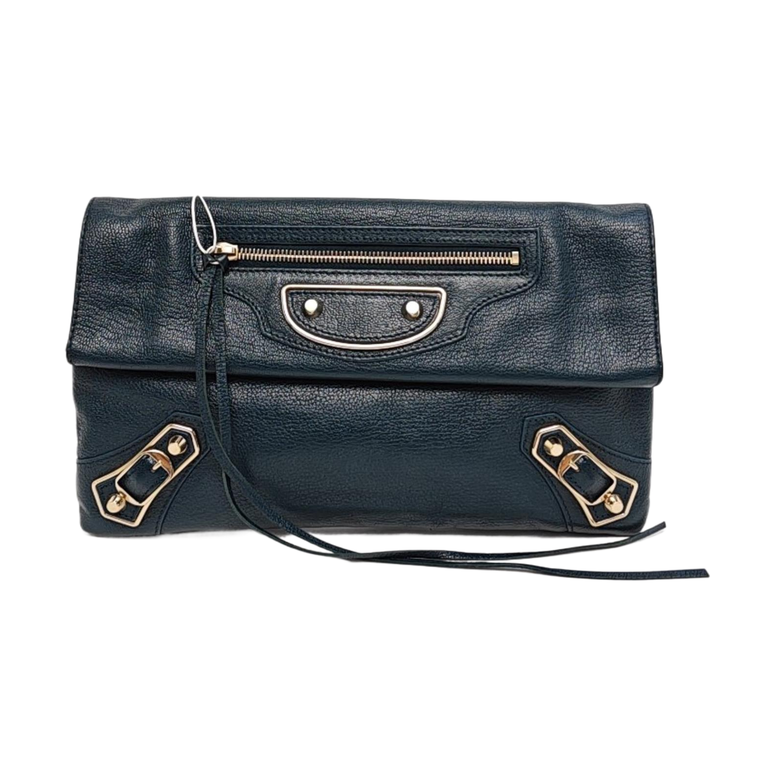 Authenticated pre-owned  Classic Metallic Edge City Calfskin Blue - Clutch at Looply