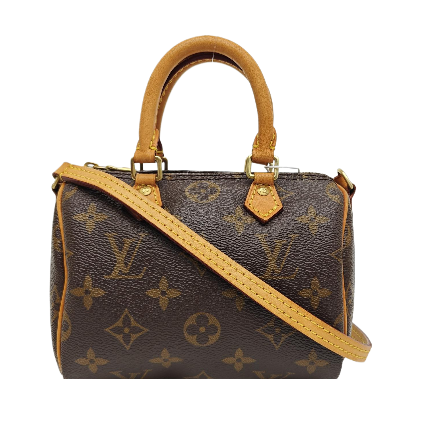 SPEEDY Nano Monogram Coated Canvas Brown