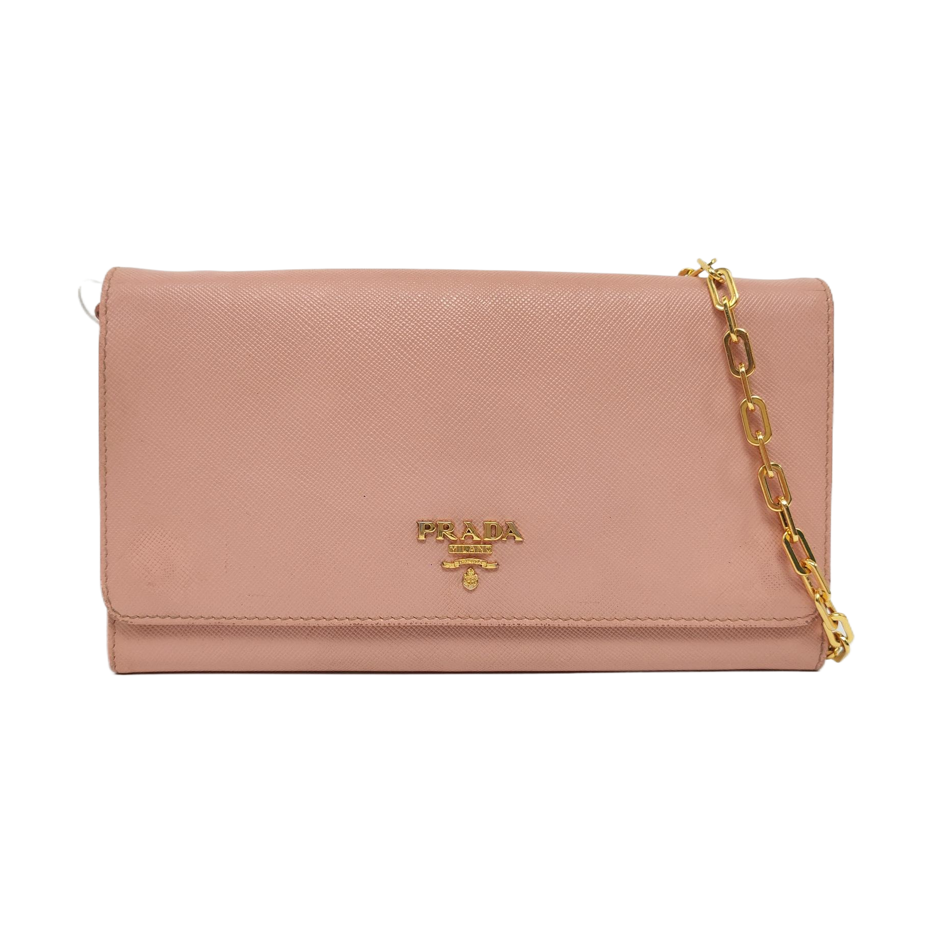 Saffiano Calfskin Shoulder Bag Pink
