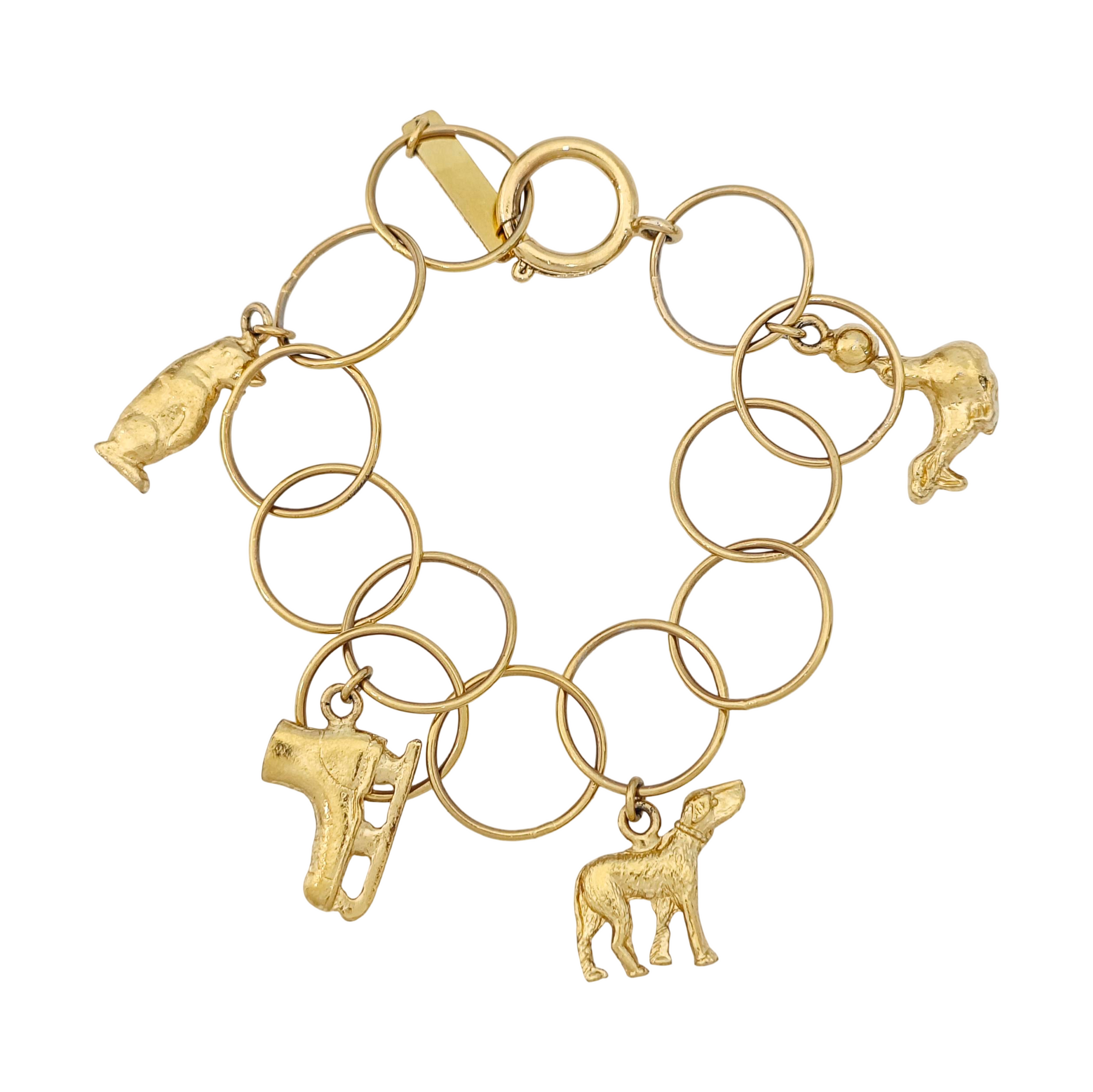 Pulsera de oro de metal
