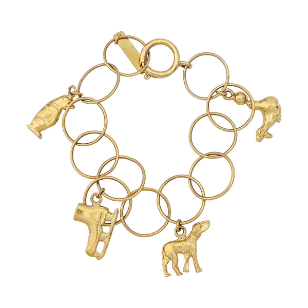 Pulsera de oro de metal