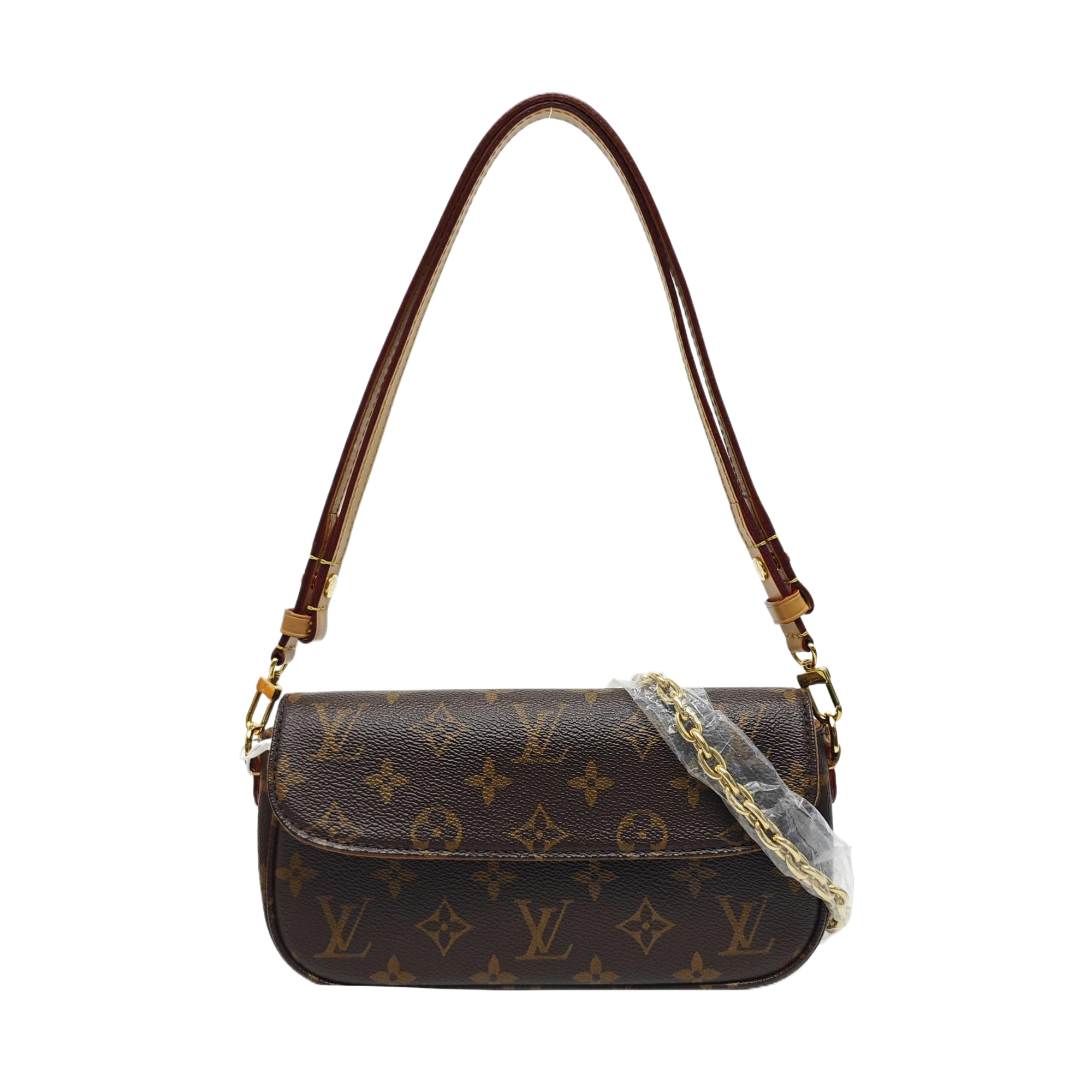 IVY Monogram Coated Canvas Brown