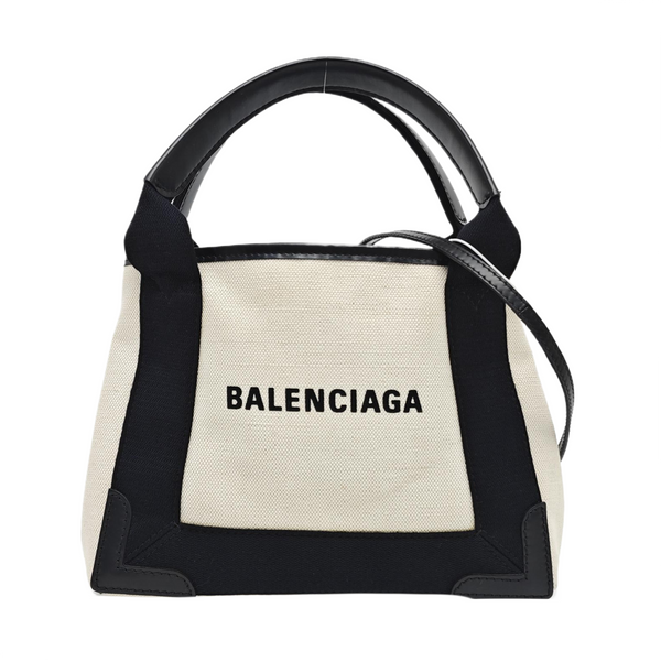 Navy Mini Canvas White