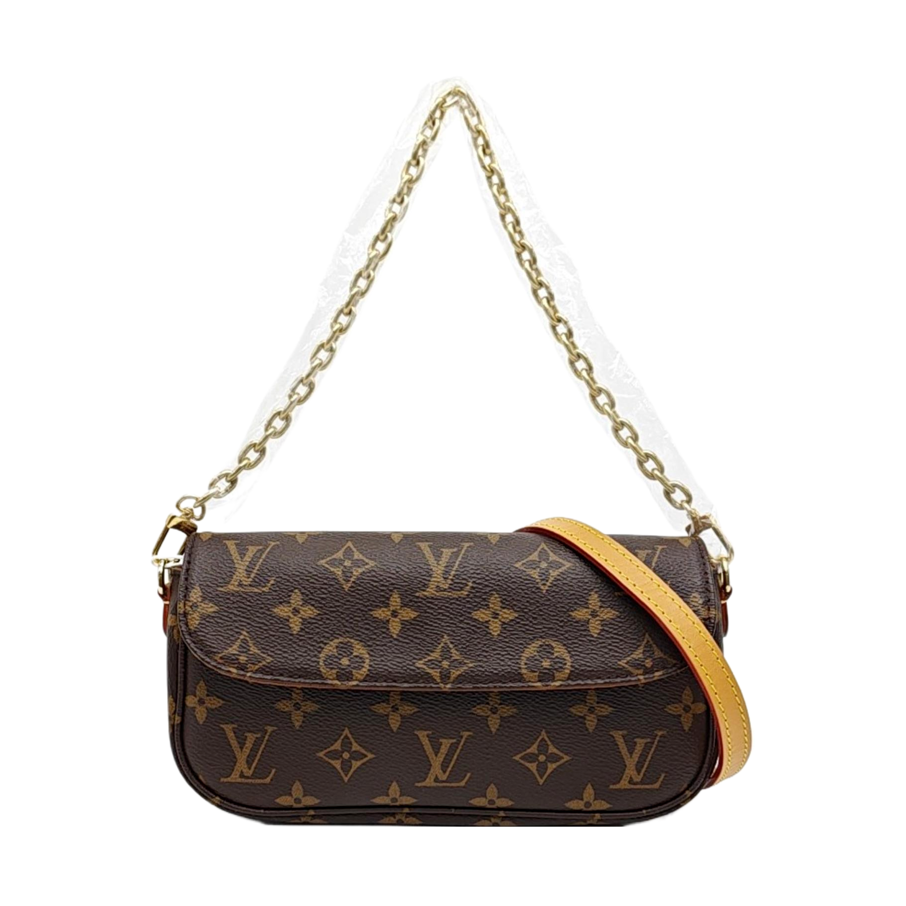 IVY Monogram Coated Canvas Brown