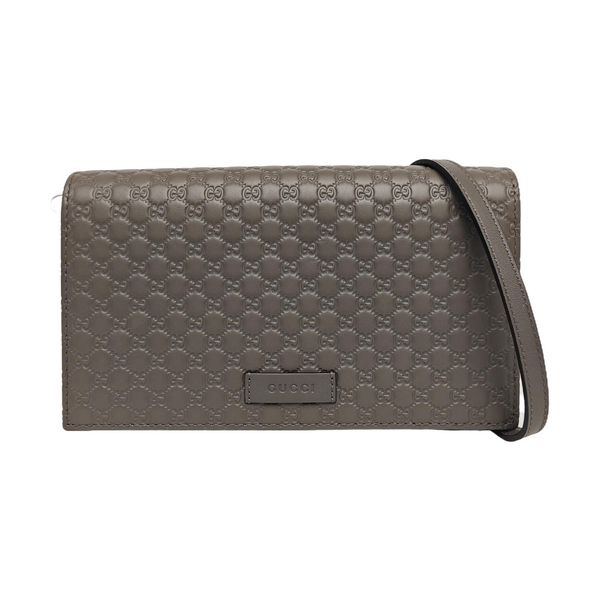 Microguccissima Monogram Calfskin Gray
