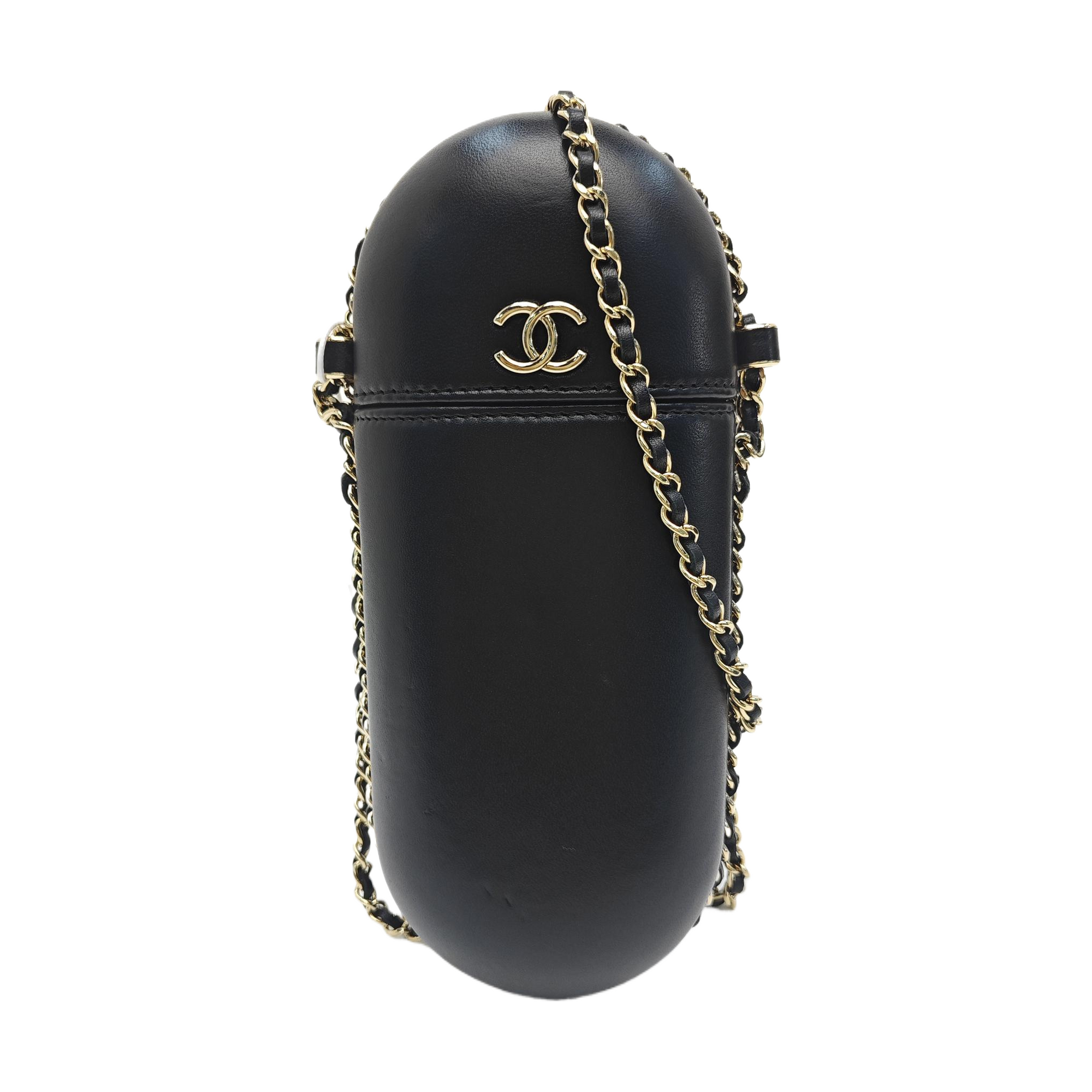 Lambskin Shoulder Bag Black