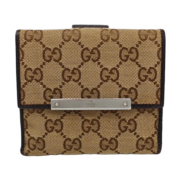 Signature Monogram Canvas Beige Wallet