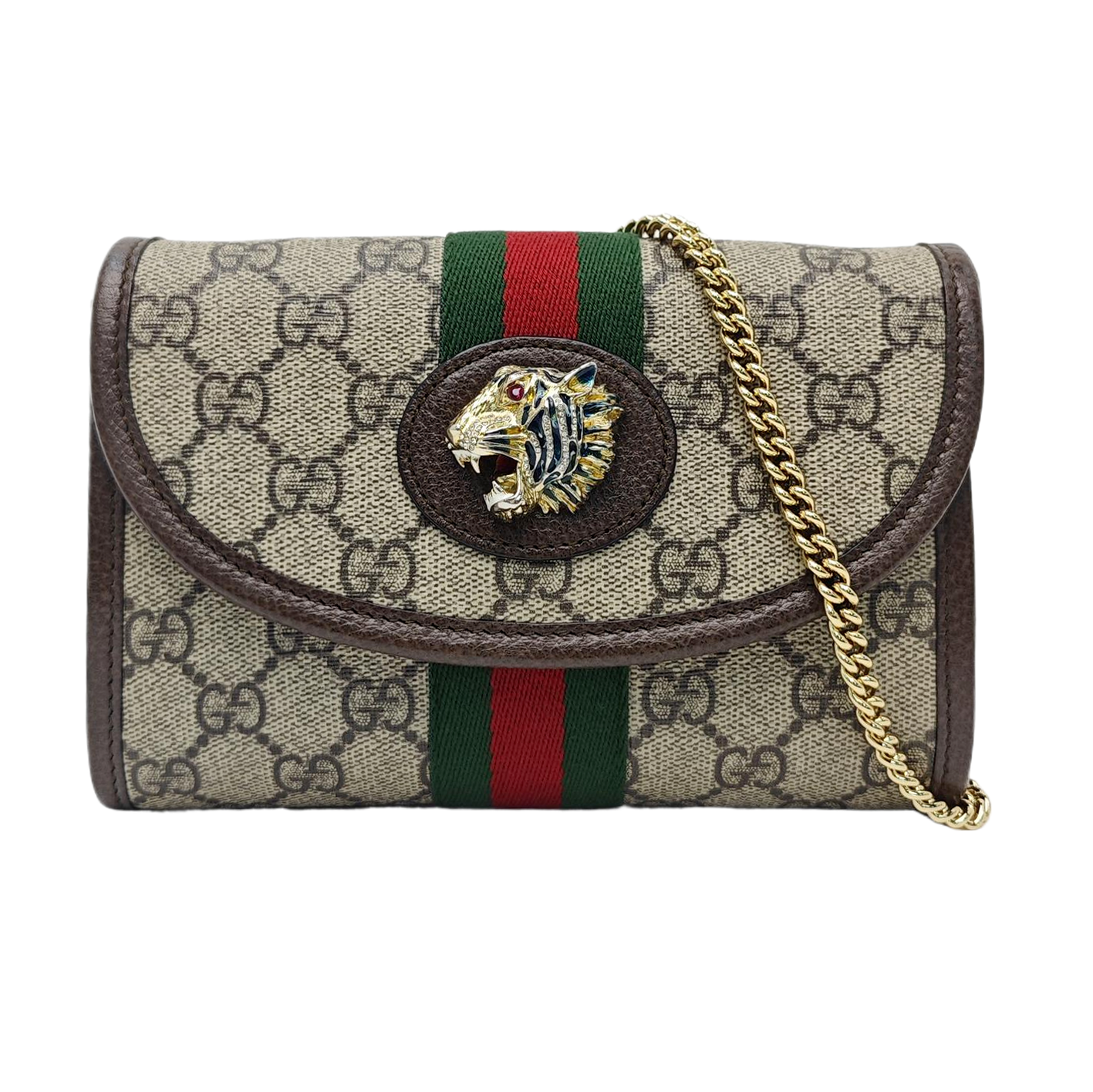 Rajah Mini Monogram Coated Canvas Beige