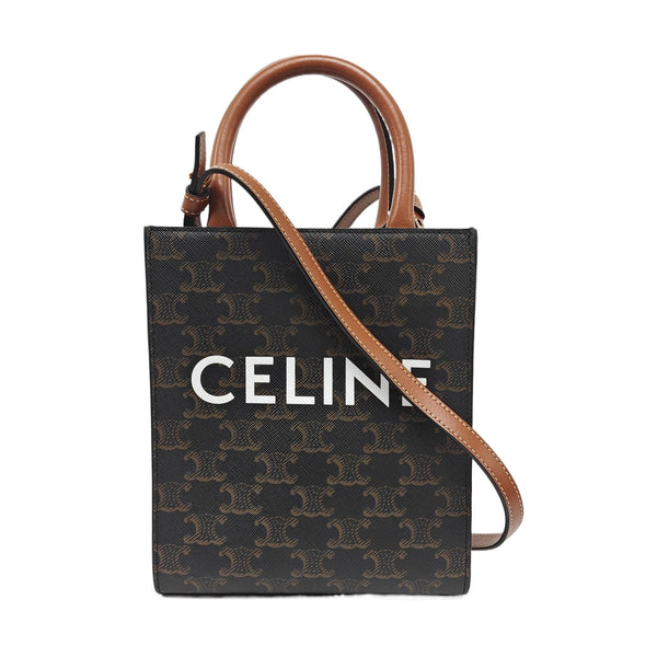 CABAS CELINE Mini Coated Canvas Brown