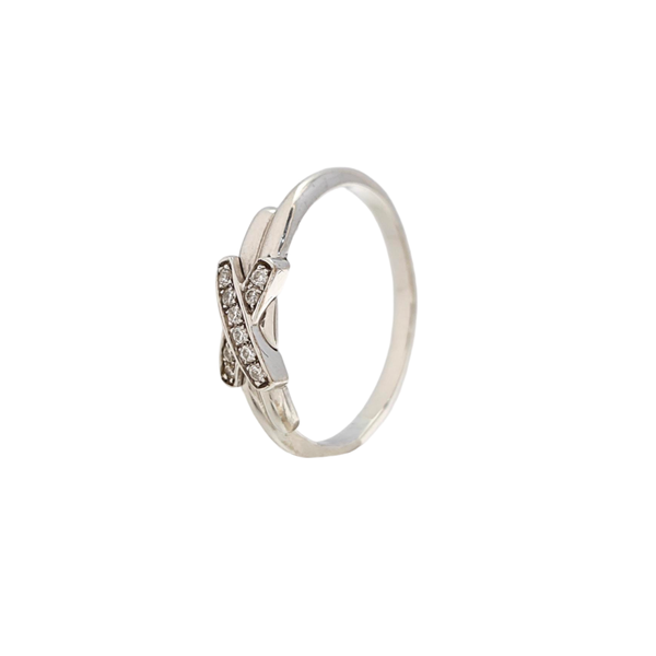 Jeux De Liens 18k White Gold Silver Ring EU 50