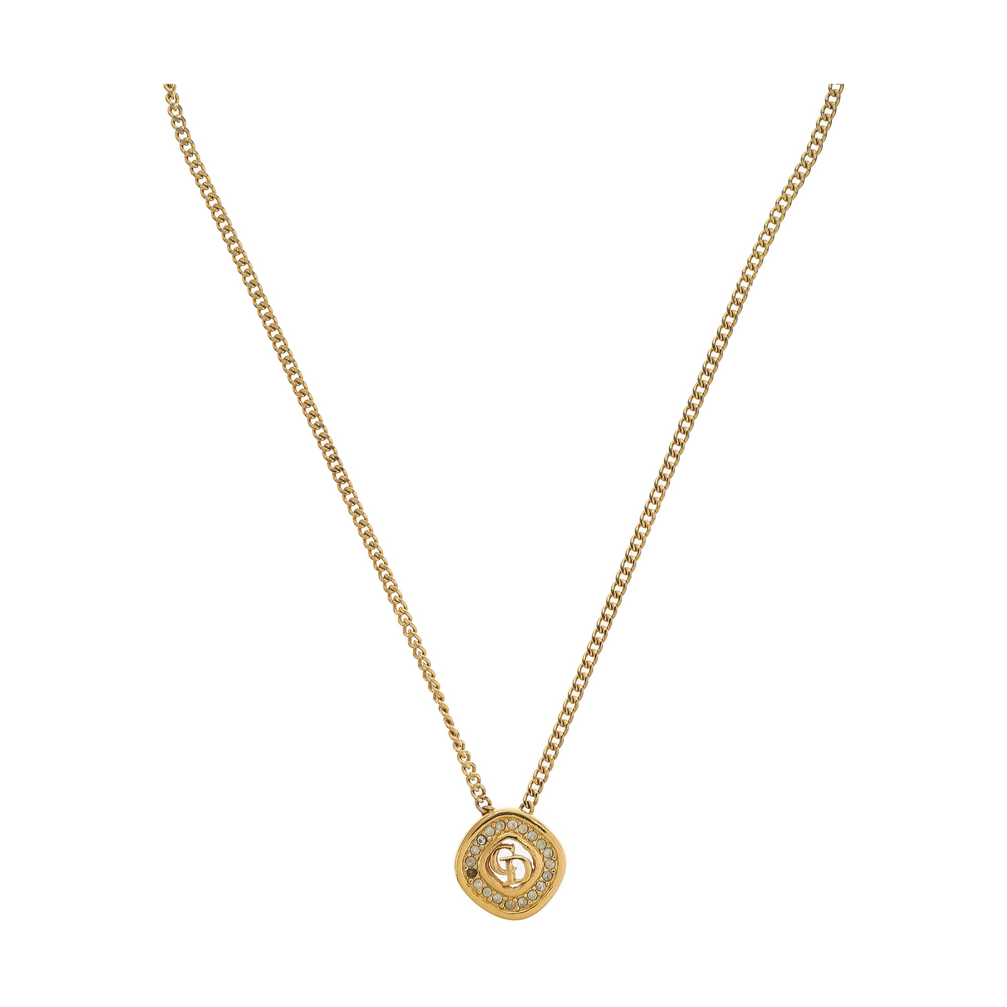 Petit CD Metal Gold Necklace