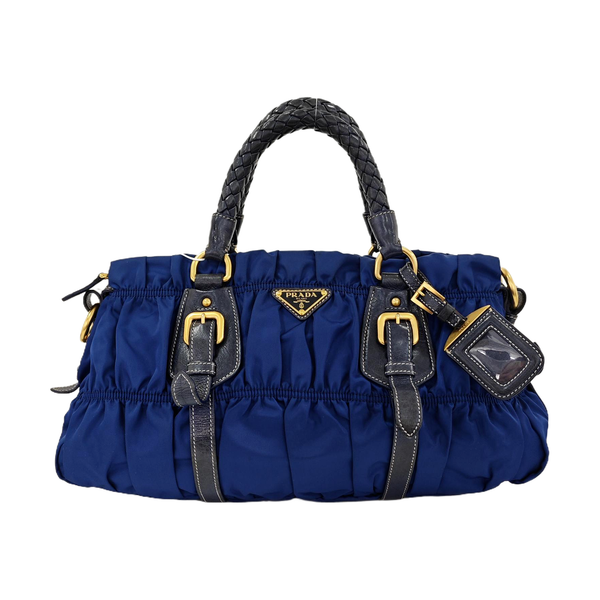 Gaufre Quilted Nylon Blue