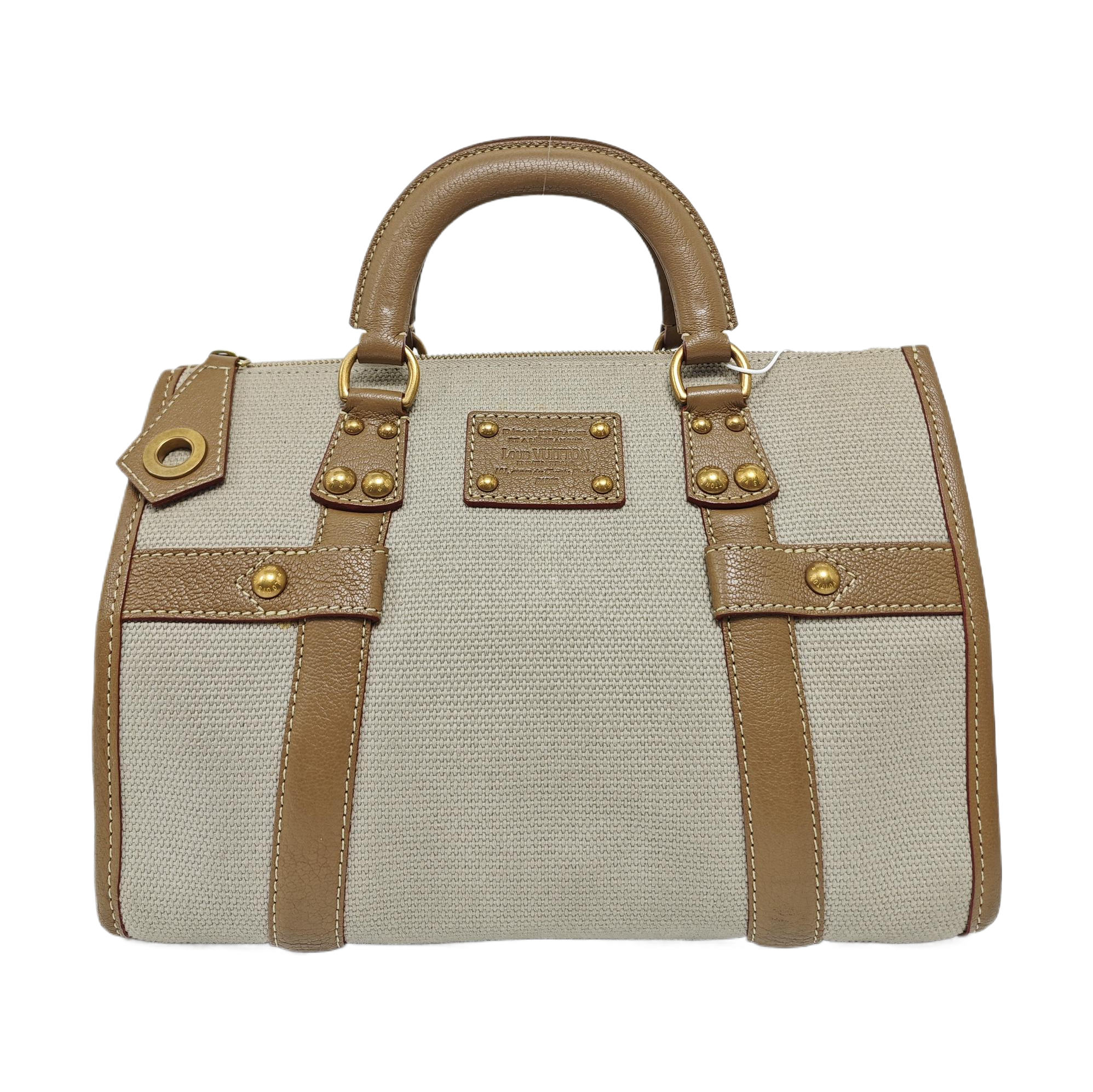 SAC DE NUIT Quilted Canvas Gray