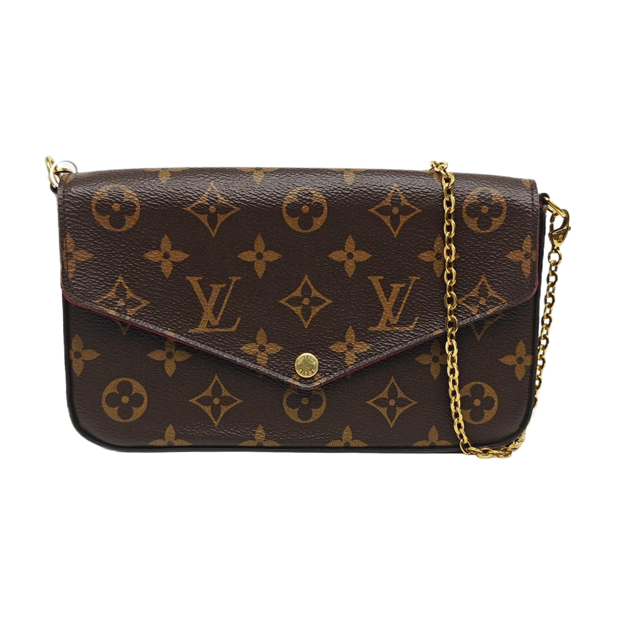 FÉLICIE Monogram Coated Canvas Brown