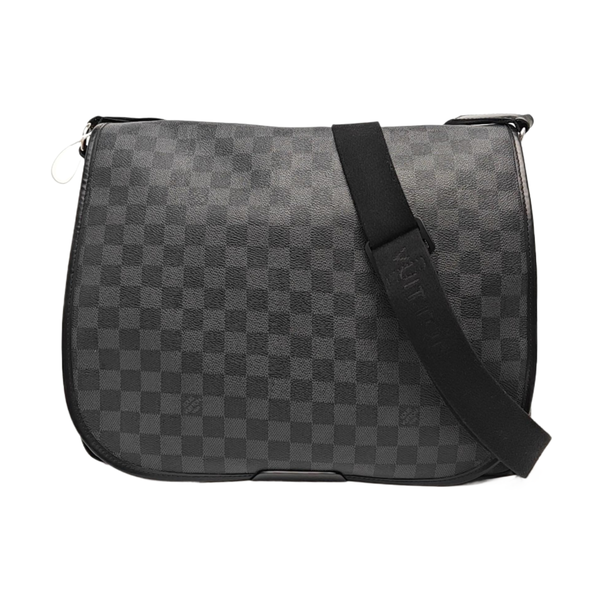 DANIEL GM Damier Graphite Coated Canvas Gray