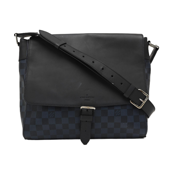 NEWPORT Damier Coated Canvas Blue