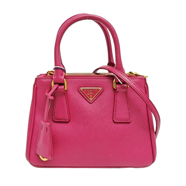 Galleria Super Mini Saffiano Calfskin Red