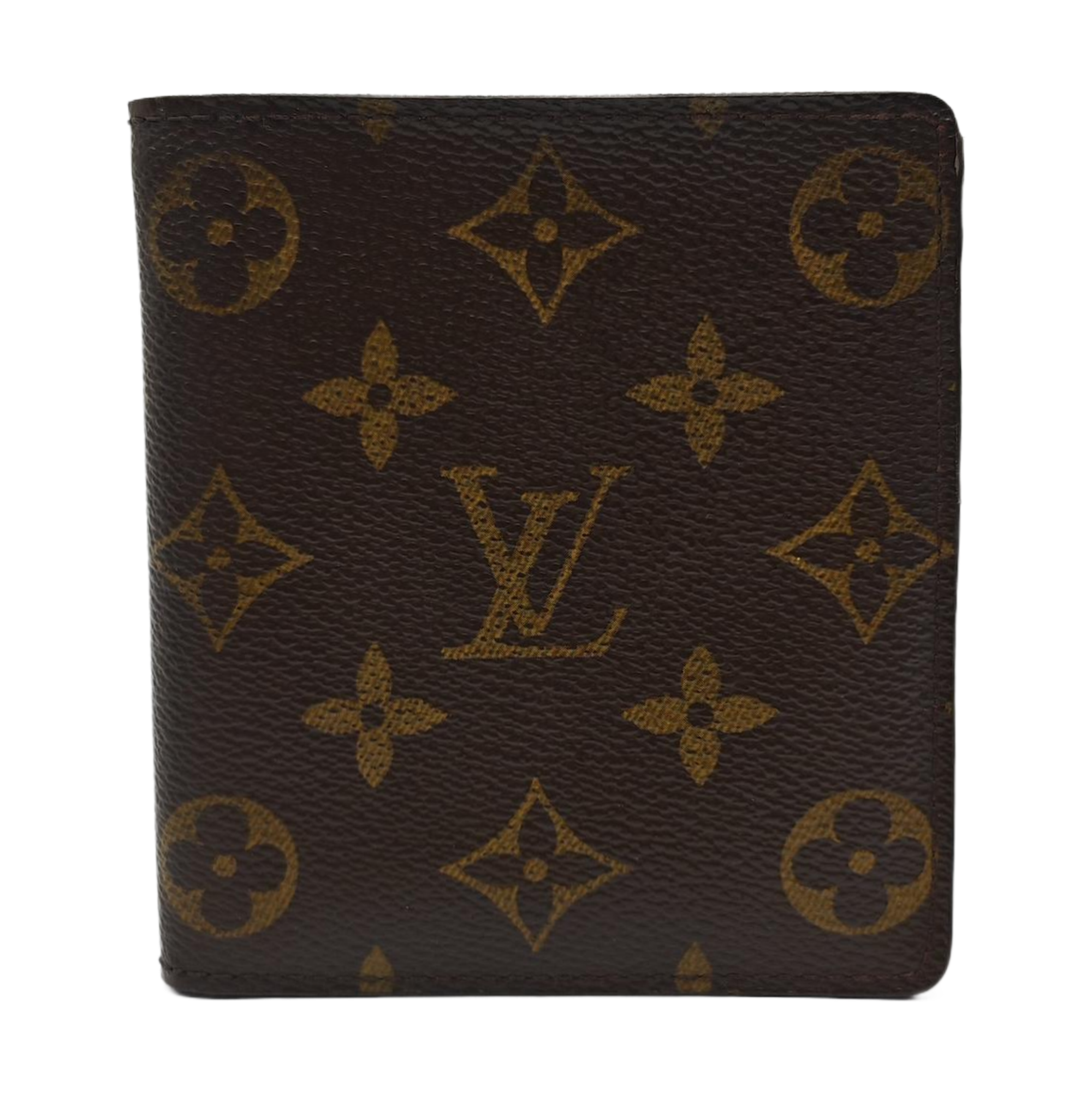 Monogram Coated Canvas Wallet Brown