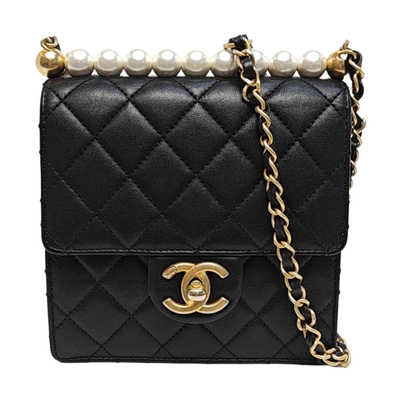 Quilted Lambskin Mini Black