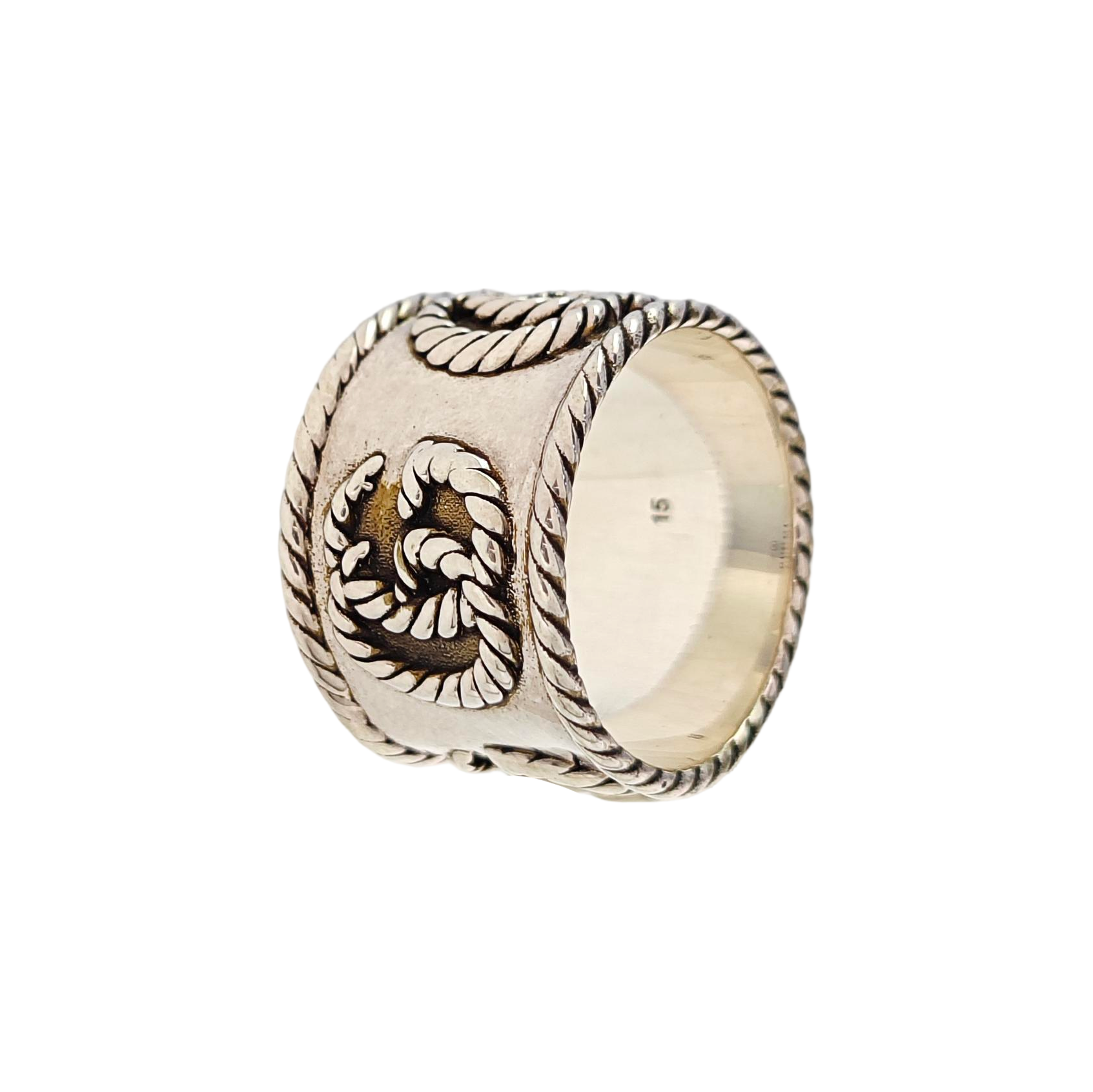 GG Running 925 Sterling Silver Ring HK 15