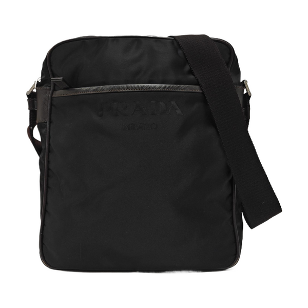 Nylon Shoulder Bag Black
