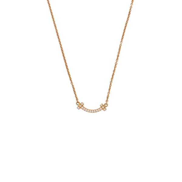 Tiffany T 18k Rose Gold Necklace