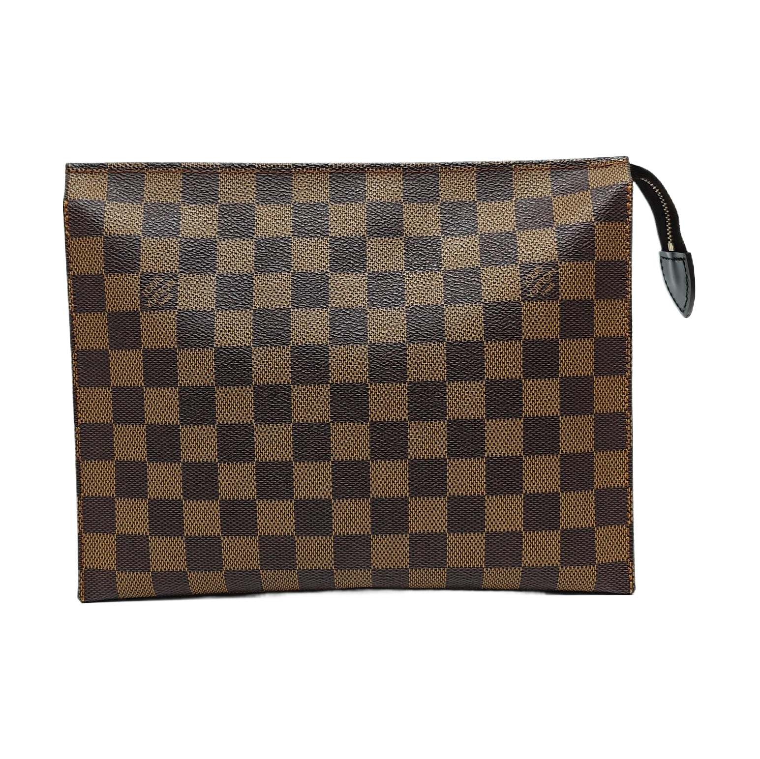 TOILET POCKET 26 Damier Ebene Coated Canvas Brown