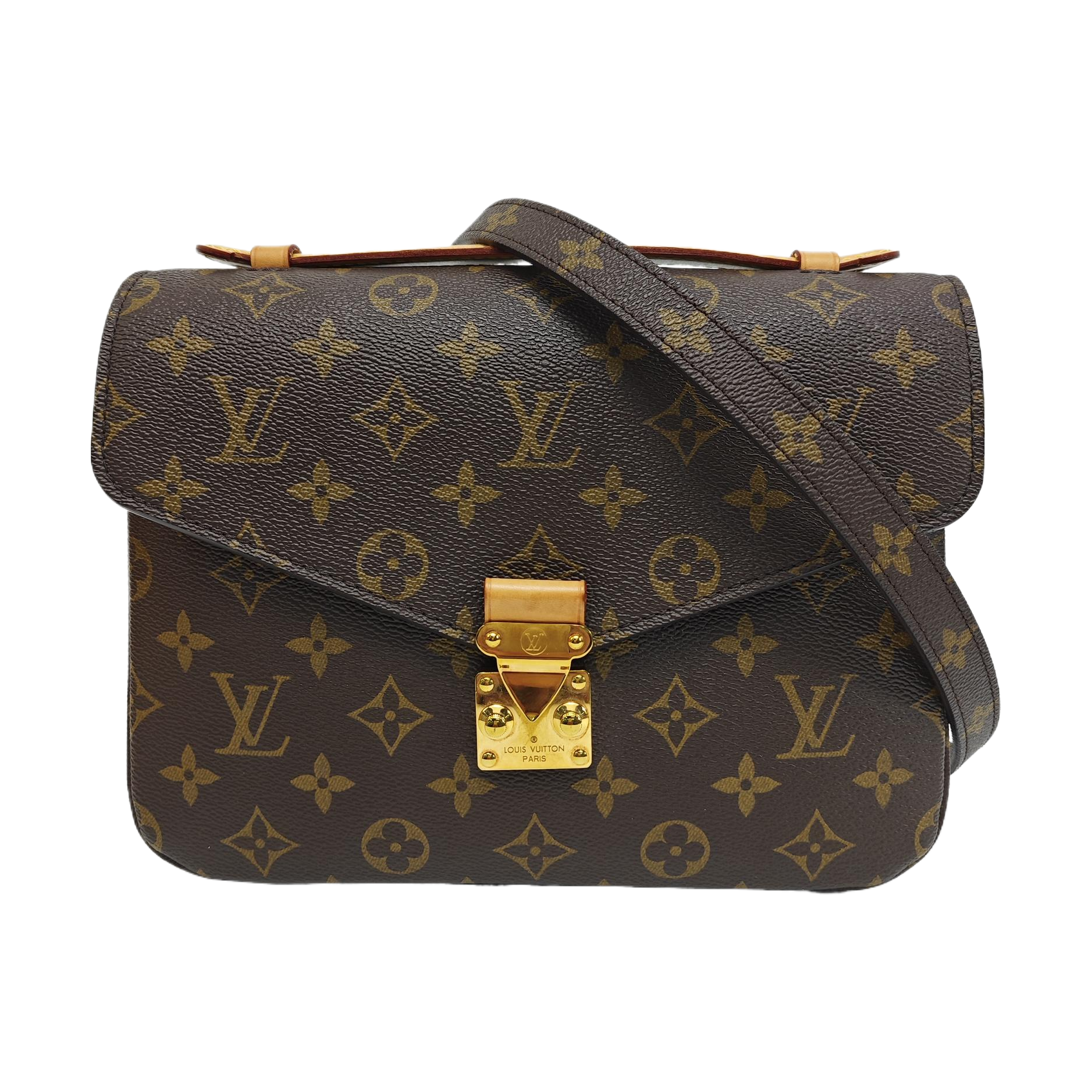 MÉTIS MM Monogram Coated Canvas Brown