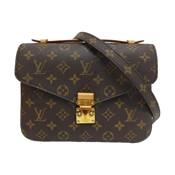 MÉTIS MM Monogram Coated Canvas Brown