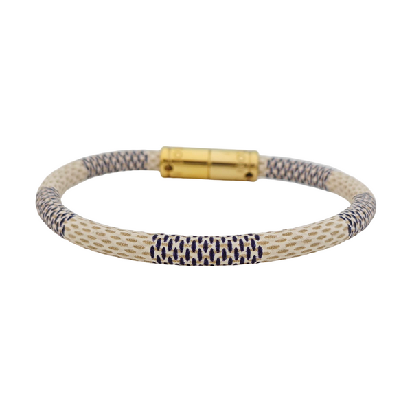 KEEP IT Coated Canvas White Bangle