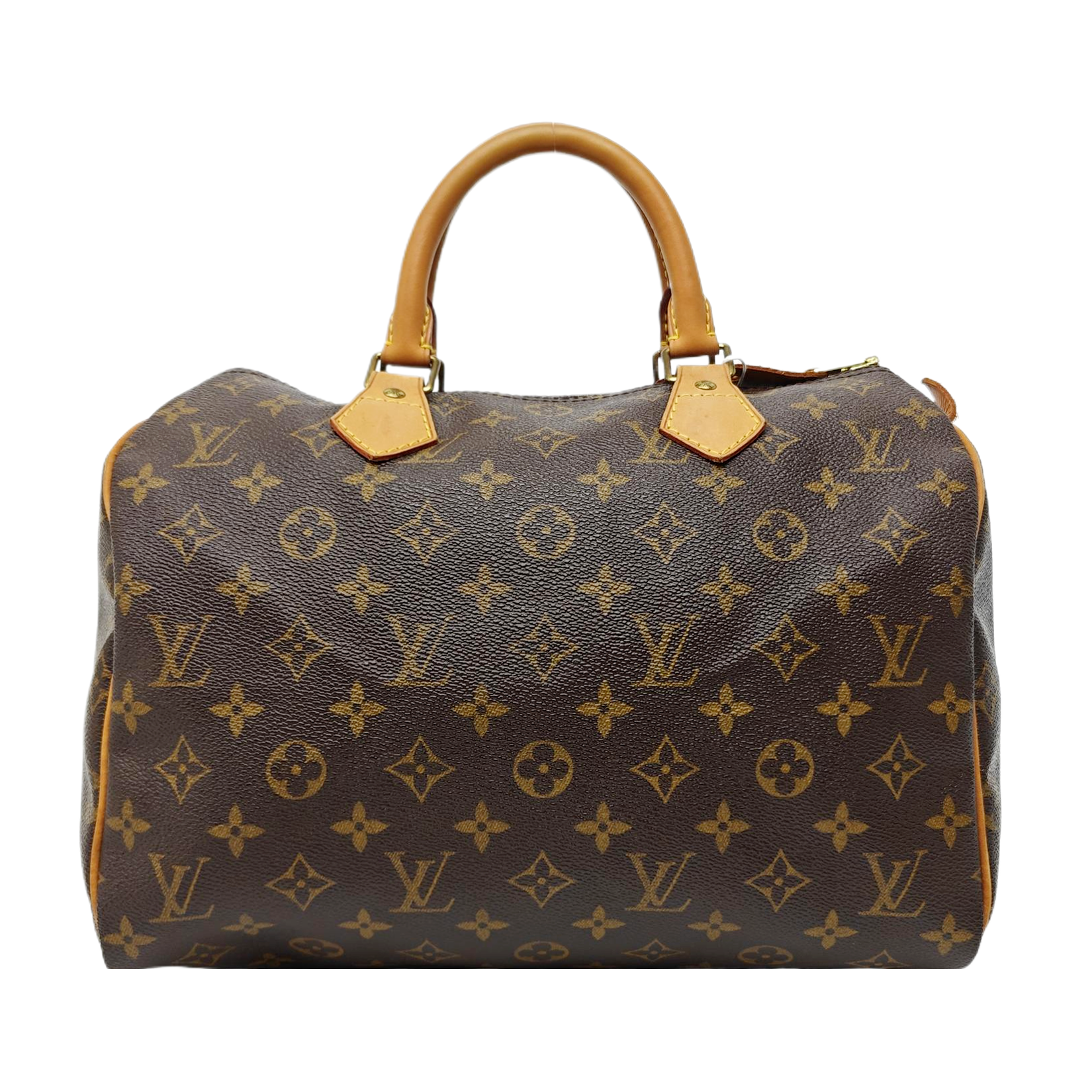 SPEEDY 30 Monogram Coated Canvas Brown