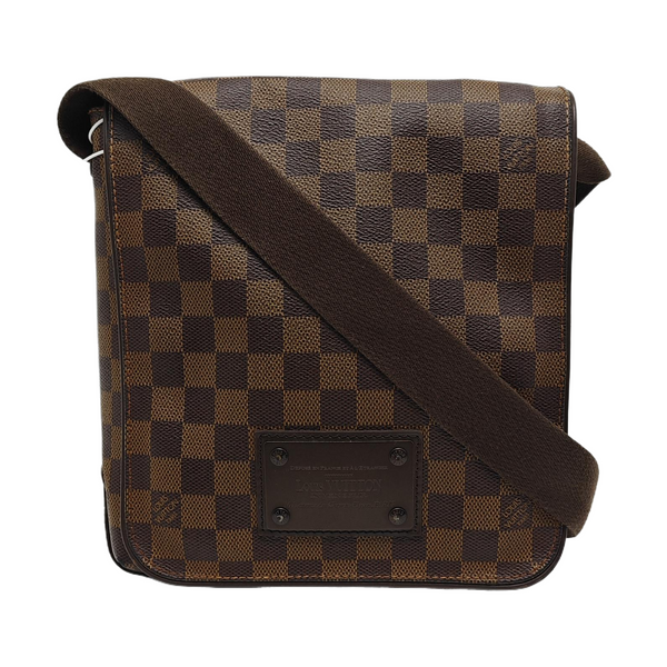 BROOKLYN PM Damier Ebene Coated Canvas Brown