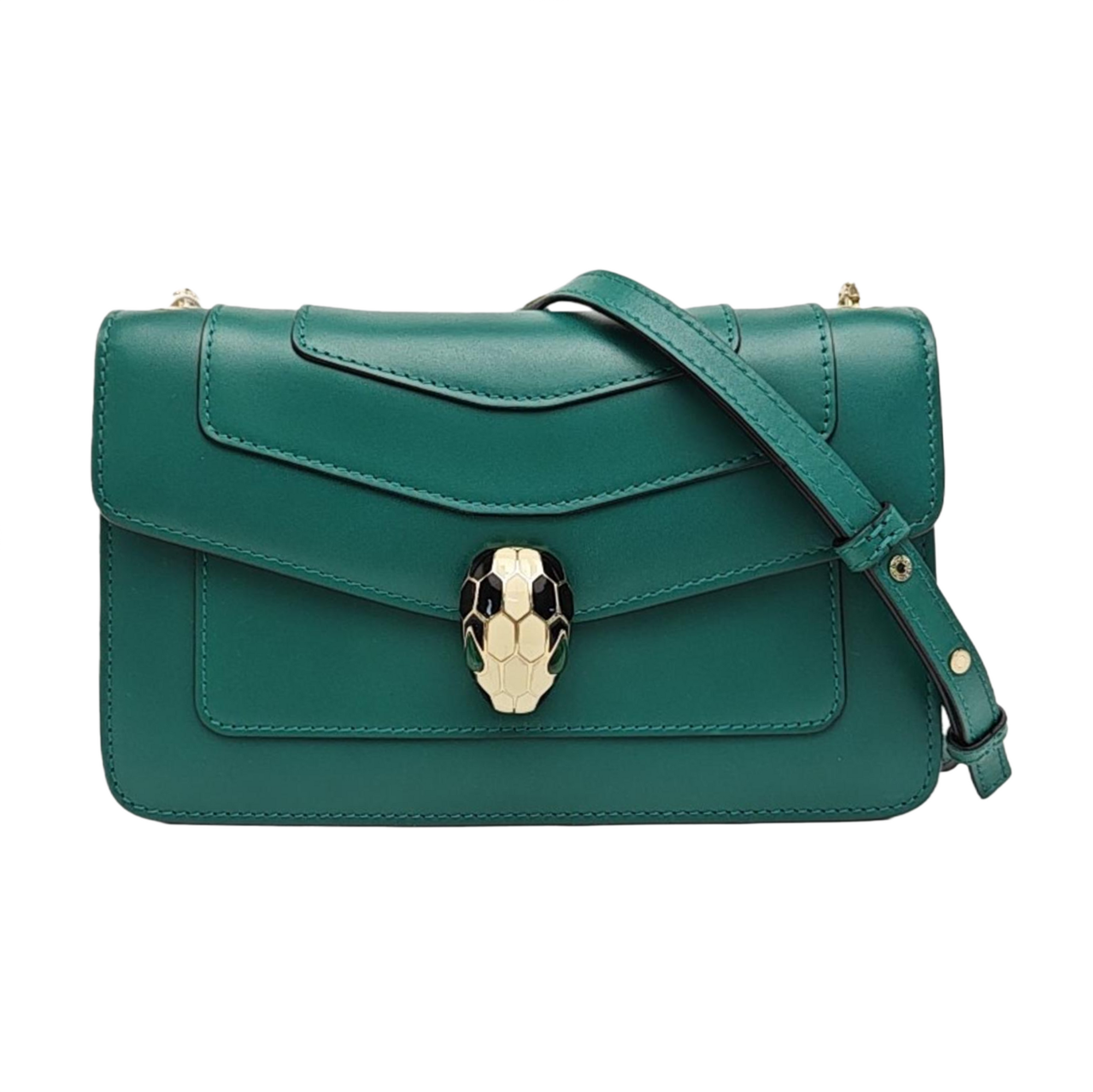 SERPENTI FOREVER Small Calfskin Green