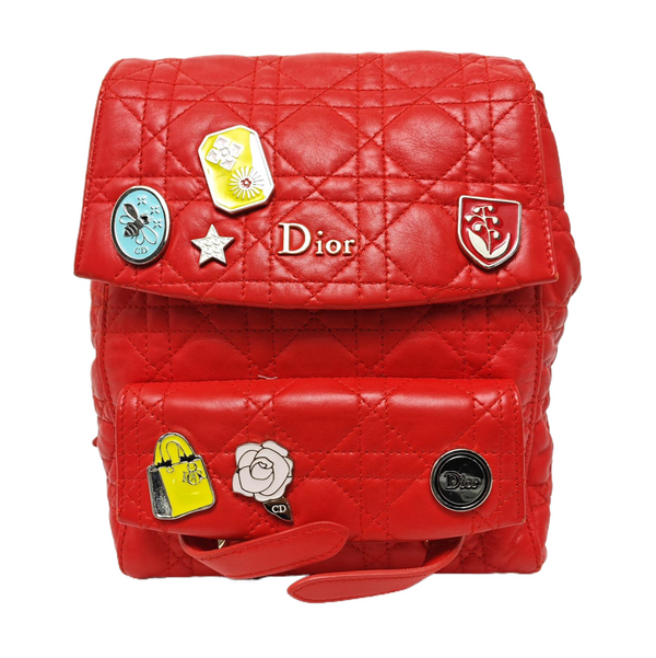 Stardust Cannage Calfskin Red