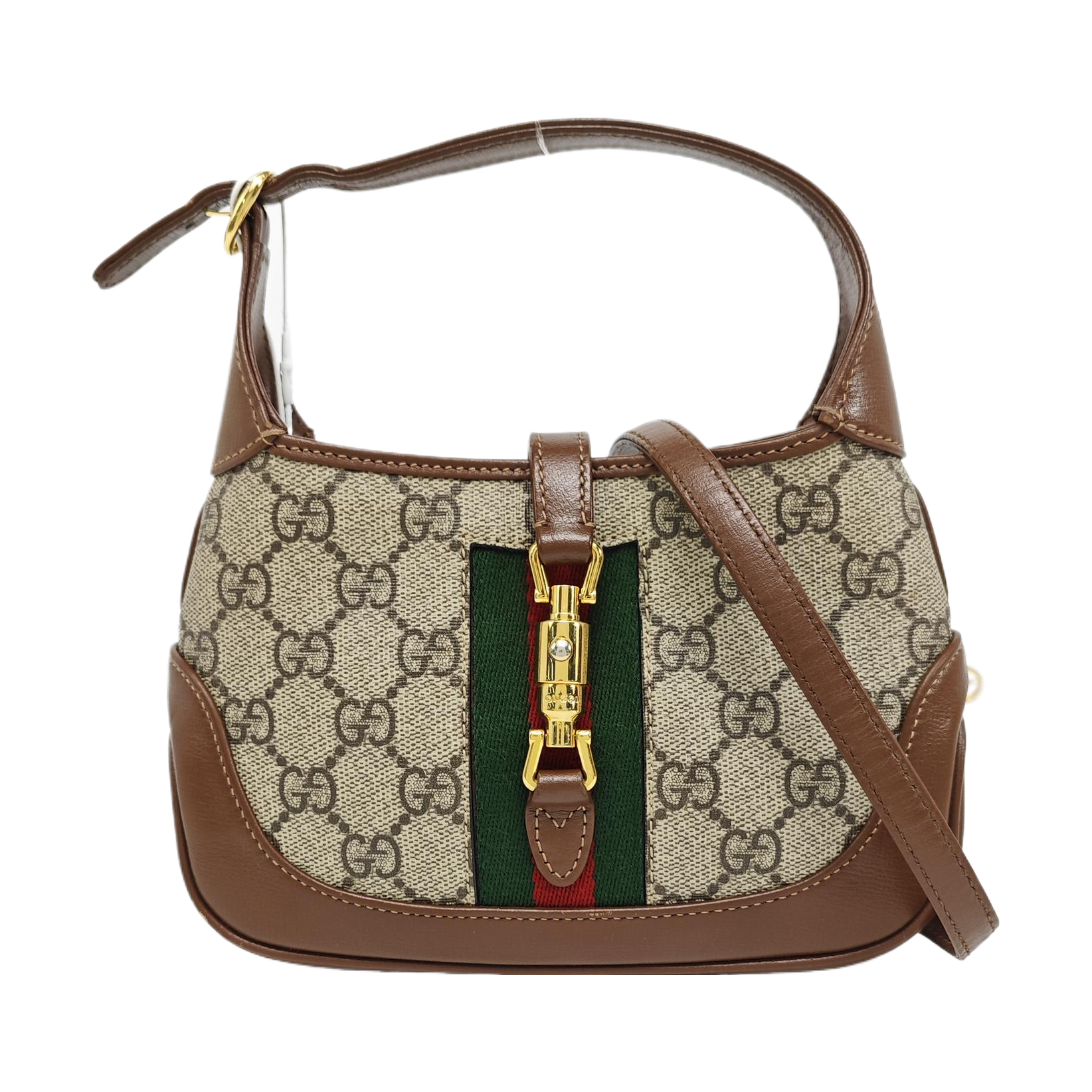 Jackie 1961 Mini Monogram Coated Canvas Beige