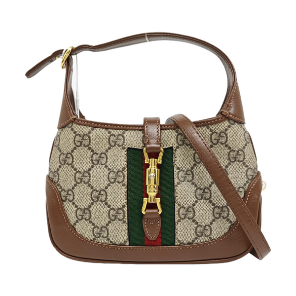 Jackie 1961 Mini Monogram Coated Canvas Beige