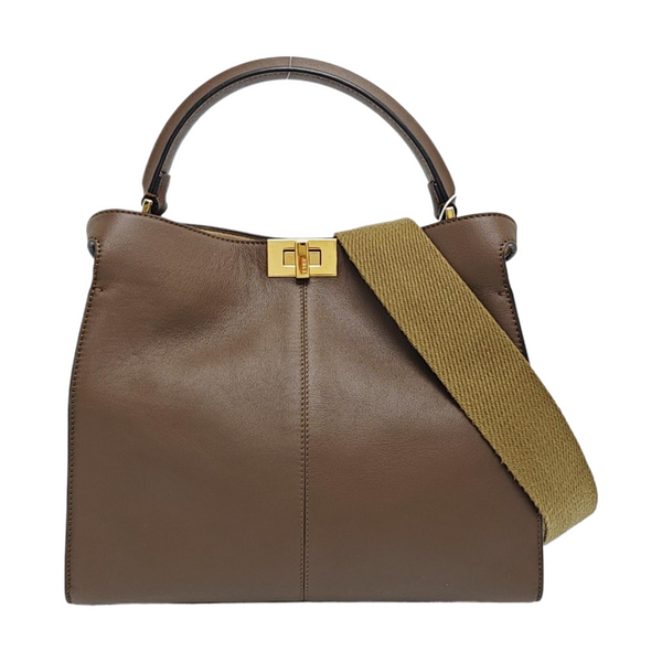 Peekaboo Medium Calfskin Brown