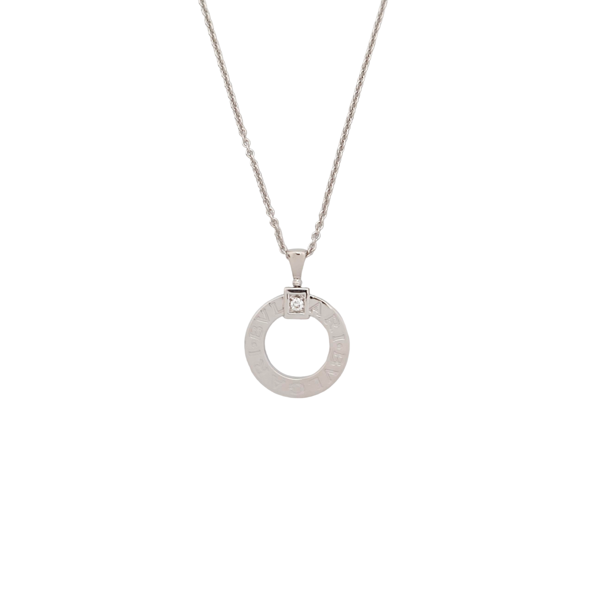 BVLGARI BVLGARI Collar de oro blanco de 18k y plata