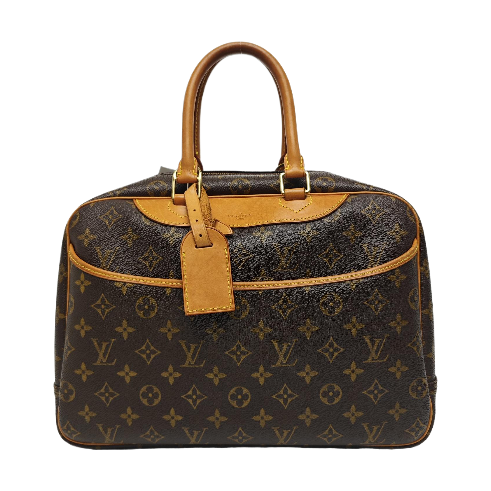 DEAUVILLE Monogram Coated Canvas Brown