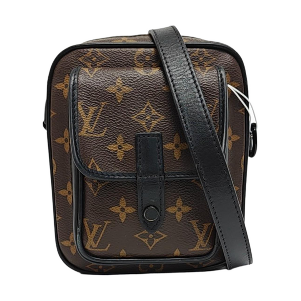 CHRISTOPHER Monogram Coated Canvas Brown