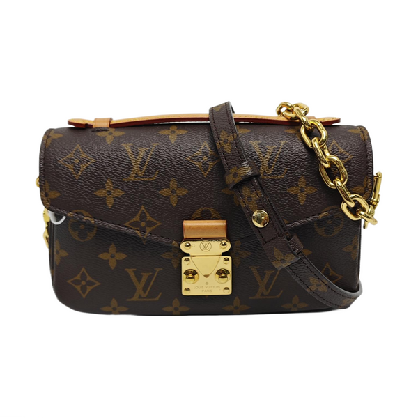 MÉTIS EAST WEST Monogram Coated Canvas Brown