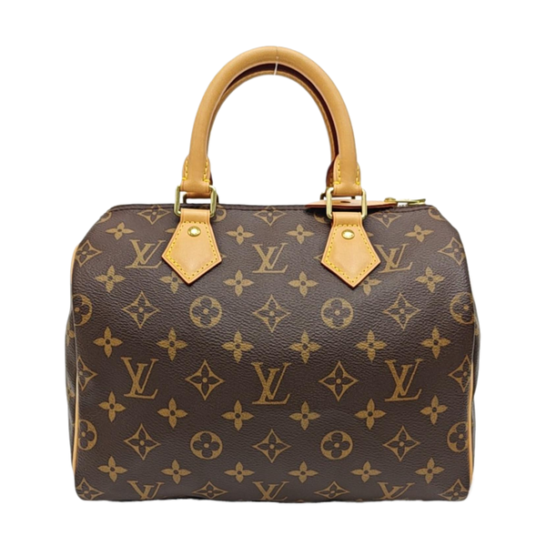 SPEEDY 25 Monogram Coated Canvas Brown
