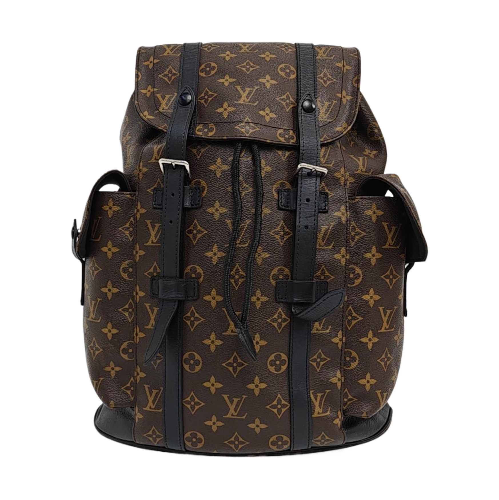 CHRISTOPHER MM Monogram Coated Canvas Brown