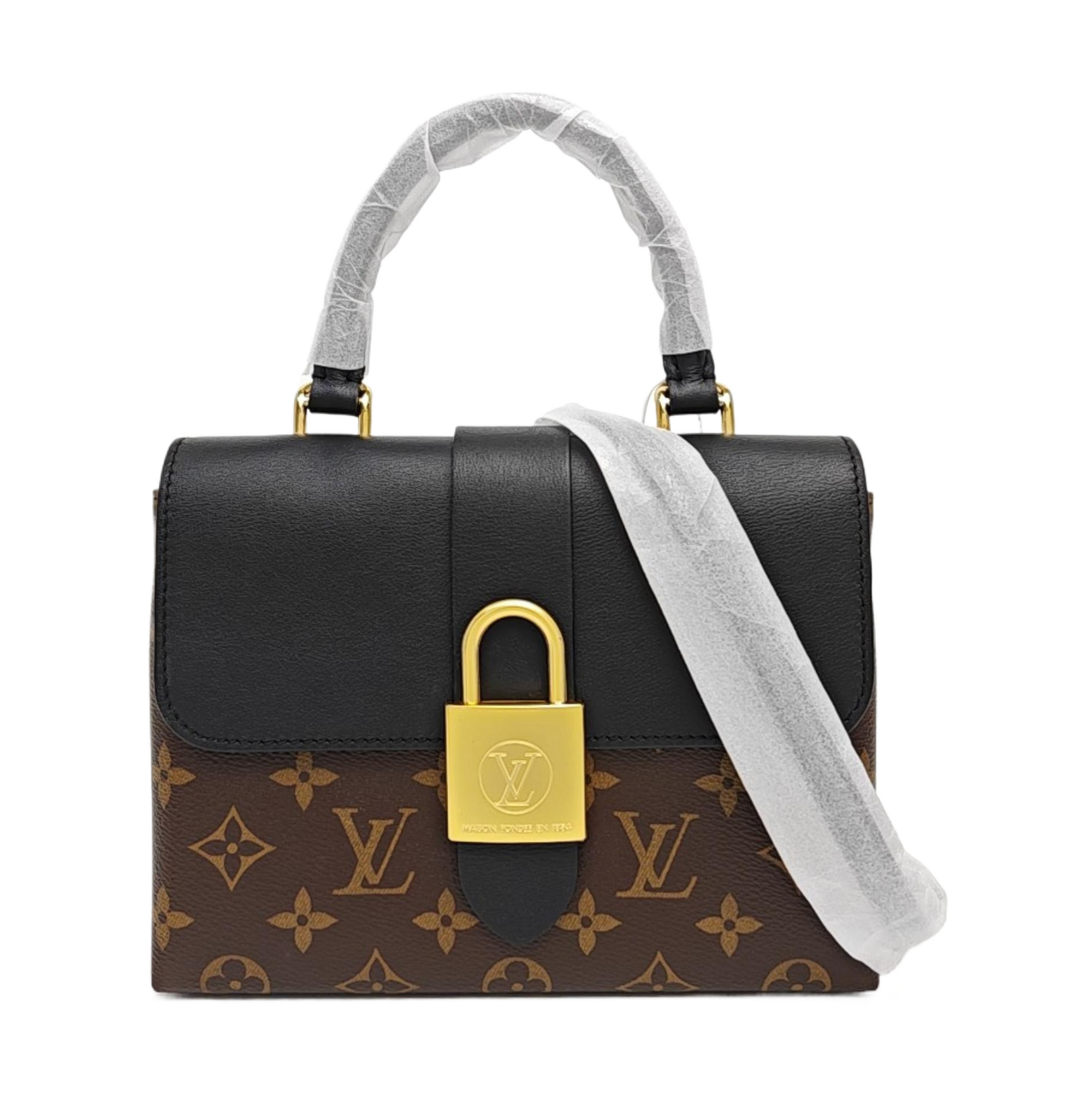 LOCKY BB Monogram Coated Canvas Brown
