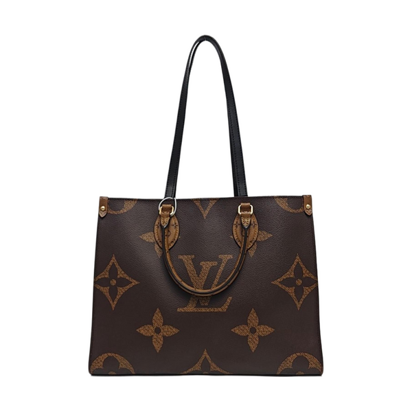 ONTHEGO MM Monogram Coated Canvas Brown