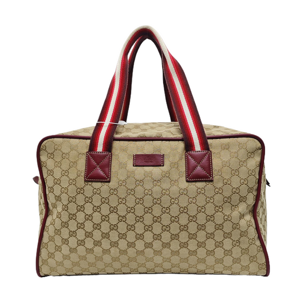 Monogram Canvas Tote Bag Beige