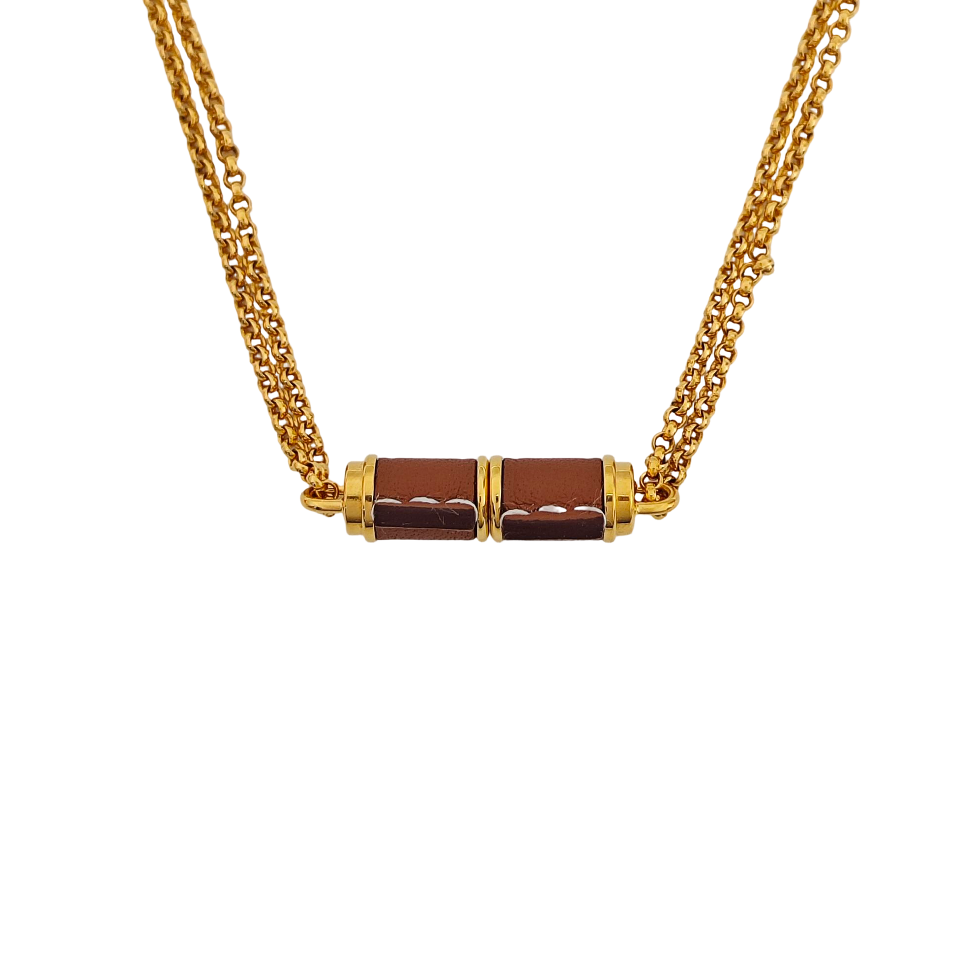 Tournis Tresse Metal Gold Necklace
