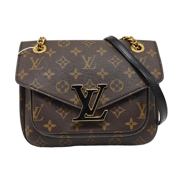 PASSY Monogram Coated Canvas Brown