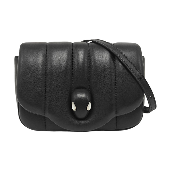 BVLGARI Small Quilted Lambskin Black